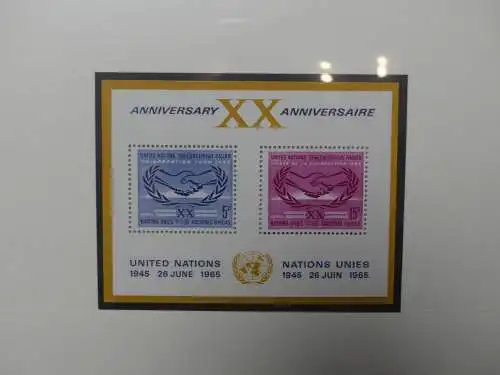 UNO 1952-1980 ** teilbesammelt im Lindner Binder #LZ693