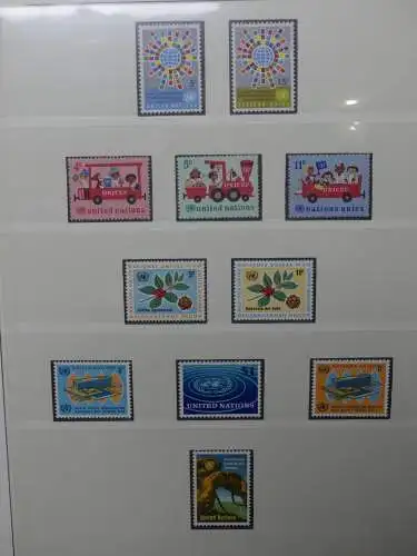 UNO 1952-1980 ** teilbesammelt im Lindner Binder #LZ693