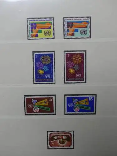 UNO 1952-1980 ** teilbesammelt im Lindner Binder #LZ693
