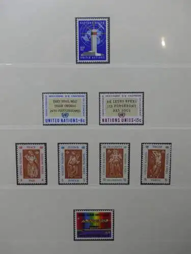 UNO 1952-1980 ** teilbesammelt im Lindner Binder #LZ693