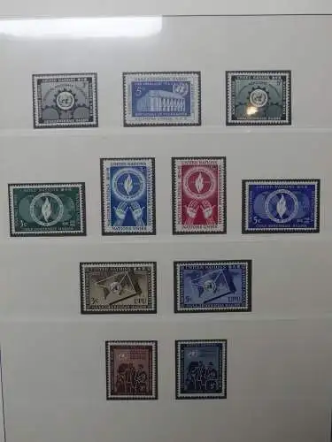 UNO 1952-1980 ** teilbesammelt im Lindner Binder #LZ693
