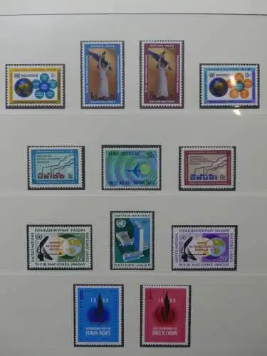 UNO 1952-1980 ** teilbesammelt im Lindner Binder #LZ693