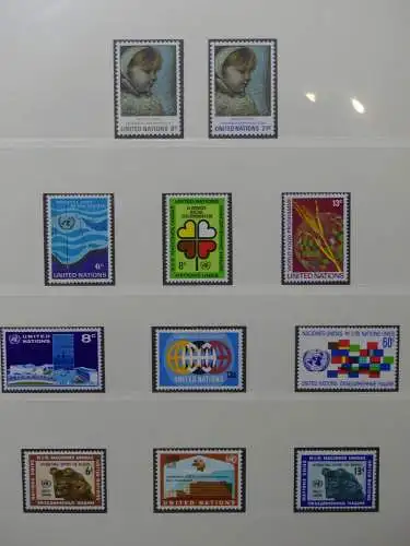 UNO 1952-1980 ** teilbesammelt im Lindner Binder #LZ693