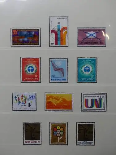 UNO 1952-1980 ** teilbesammelt im Lindner Binder #LZ693