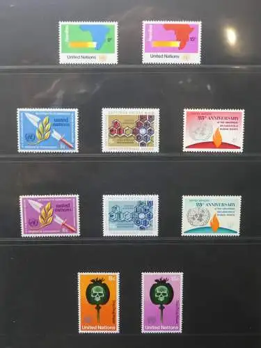 UNO 1952-1980 ** teilbesammelt im Lindner Binder #LZ693