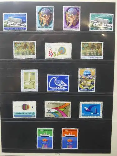 UNO 1952-1980 ** teilbesammelt im Lindner Binder #LZ693