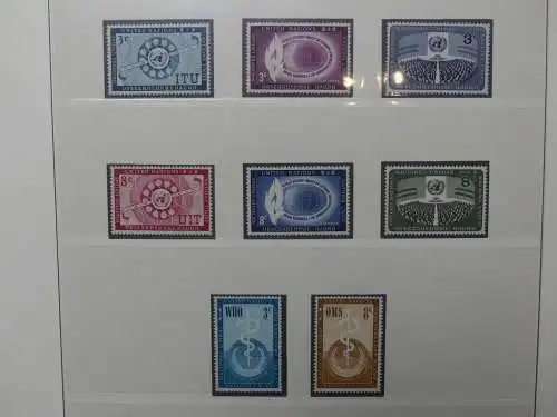 UNO 1952-1980 ** teilbesammelt im Lindner Binder #LZ693