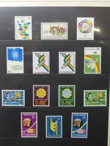 UNO 1952-1980 ** teilbesammelt im Lindner Binder #LZ693