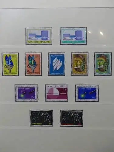 UNO 1952-1980 ** teilbesammelt im Lindner Binder #LZ693