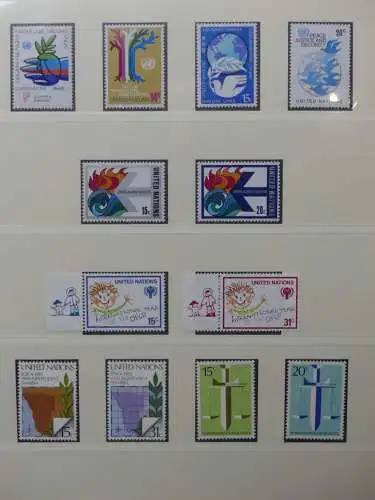 UNO 1952-1980 ** teilbesammelt im Lindner Binder #LZ693