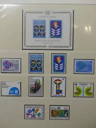 UNO 1952-1980 ** teilbesammelt im Lindner Binder #LZ693