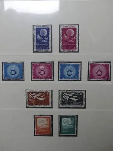 UNO 1952-1980 ** teilbesammelt im Lindner Binder #LZ693