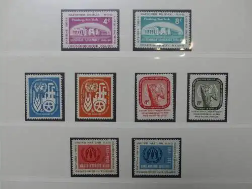 UNO 1952-1980 ** teilbesammelt im Lindner Binder #LZ693