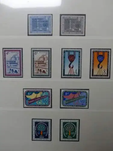 UNO 1952-1980 ** teilbesammelt im Lindner Binder #LZ693