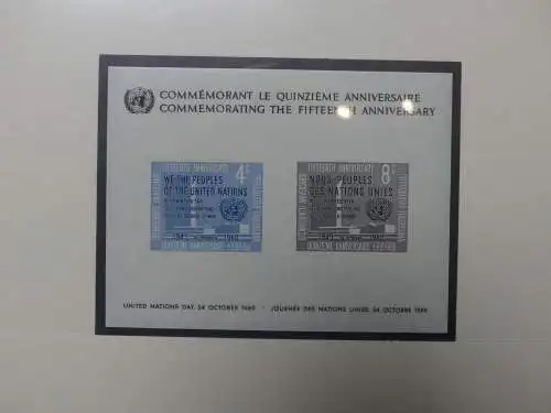 UNO 1952-1980 ** teilbesammelt im Lindner Binder #LZ693