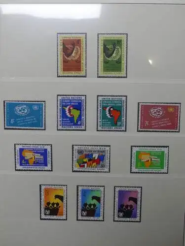 UNO 1952-1980 ** teilbesammelt im Lindner Binder #LZ693