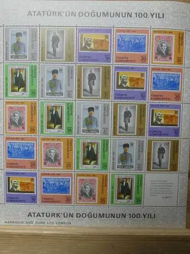 Europa Türkei und Schweiz **/*/ gestempelt im Einsteck Album #LZ662