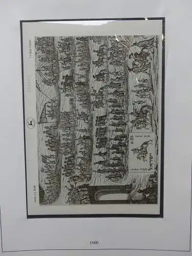 Israel hauptsächlich mit Tab besammelt im Lindner Vordruck #LZ678