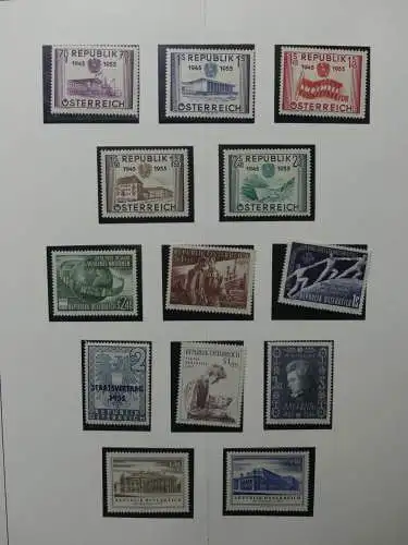 Österreich 1950-1981 ** teilbesammelt im Safe Binder #LZ697