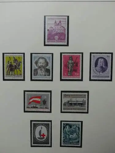 Österreich 1950-1981 ** teilbesammelt im Safe Binder #LZ697