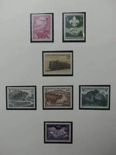 Österreich 1950-1981 ** teilbesammelt im Safe Binder #LZ697