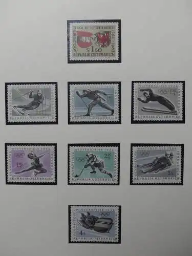 Österreich 1950-1981 ** teilbesammelt im Safe Binder #LZ697