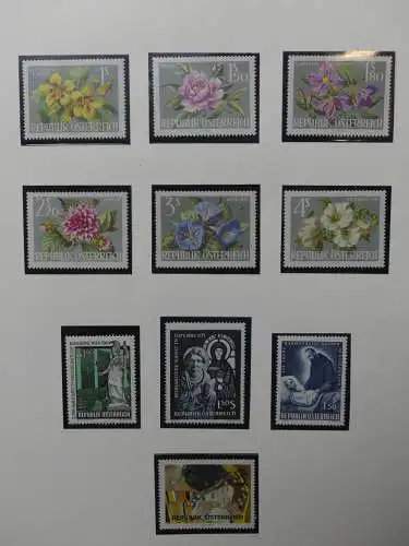 Österreich 1950-1981 ** teilbesammelt im Safe Binder #LZ697