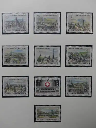 Österreich 1950-1981 ** teilbesammelt im Safe Binder #LZ697