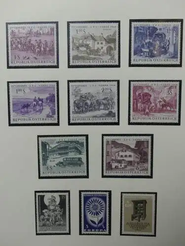 Österreich 1950-1981 ** teilbesammelt im Safe Binder #LZ697