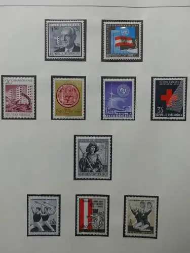 Österreich 1950-1981 ** teilbesammelt im Safe Binder #LZ697