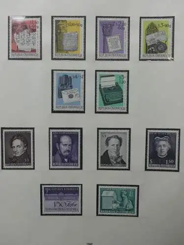 Österreich 1950-1981 ** teilbesammelt im Safe Binder #LZ697
