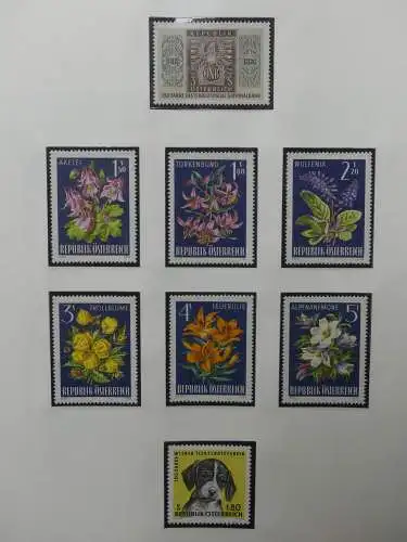 Österreich 1950-1981 ** teilbesammelt im Safe Binder #LZ697