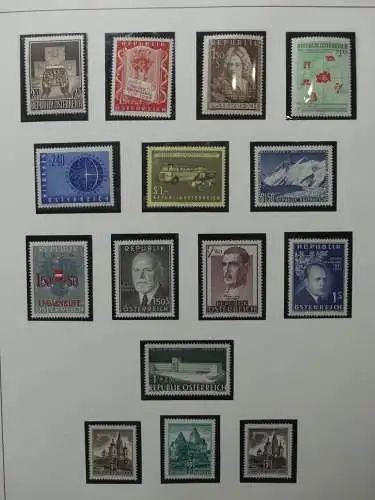 Österreich 1950-1981 ** teilbesammelt im Safe Binder #LZ697
