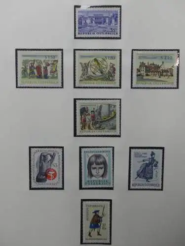 Österreich 1950-1981 ** teilbesammelt im Safe Binder #LZ697