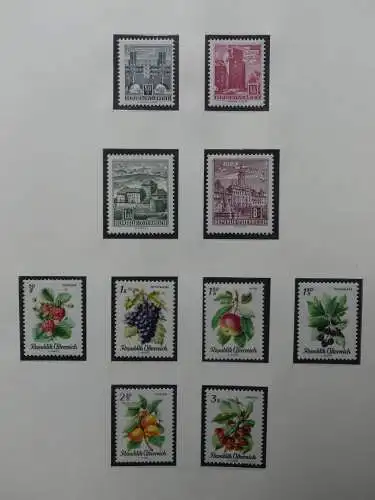 Österreich 1950-1981 ** teilbesammelt im Safe Binder #LZ697