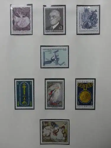 Österreich 1950-1981 ** teilbesammelt im Safe Binder #LZ697