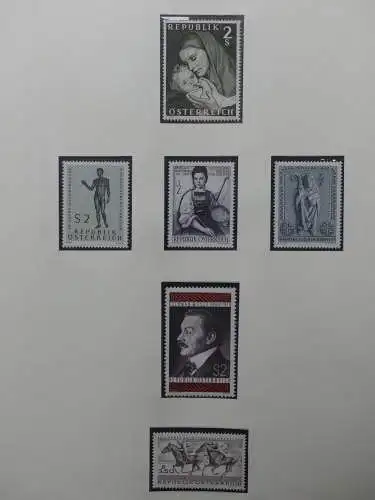 Österreich 1950-1981 ** teilbesammelt im Safe Binder #LZ697