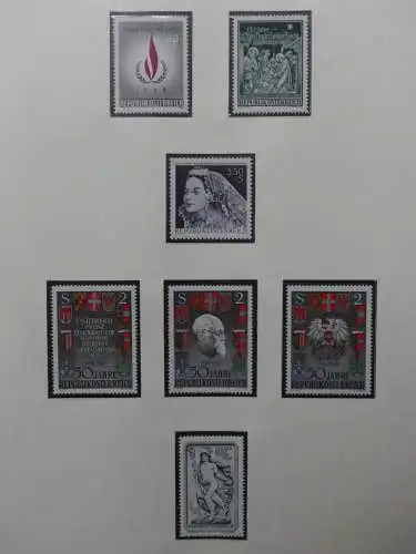 Österreich 1950-1981 ** teilbesammelt im Safe Binder #LZ697