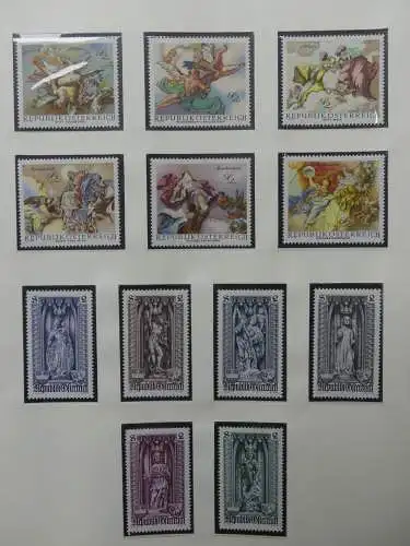 Österreich 1950-1981 ** teilbesammelt im Safe Binder #LZ697