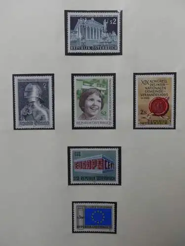 Österreich 1950-1981 ** teilbesammelt im Safe Binder #LZ697