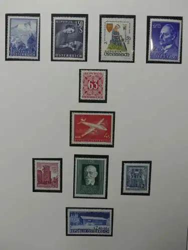 Österreich 1950-1981 ** teilbesammelt im Safe Binder #LZ697