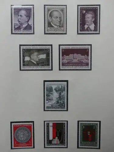 Österreich 1950-1981 ** teilbesammelt im Safe Binder #LZ697