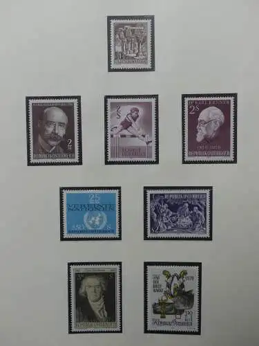 Österreich 1950-1981 ** teilbesammelt im Safe Binder #LZ697