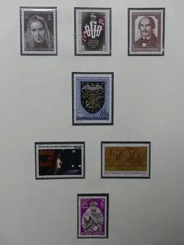 Österreich 1950-1981 ** teilbesammelt im Safe Binder #LZ697
