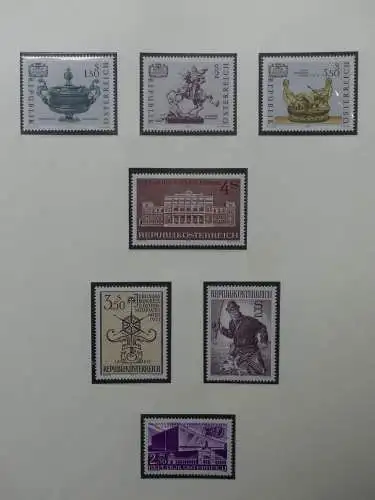 Österreich 1950-1981 ** teilbesammelt im Safe Binder #LZ697