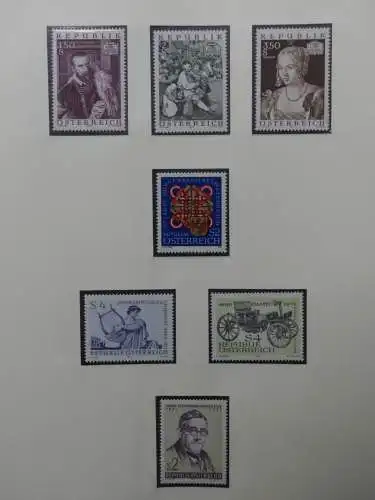 Österreich 1950-1981 ** teilbesammelt im Safe Binder #LZ697