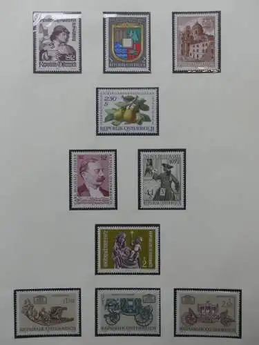 Österreich 1950-1981 ** teilbesammelt im Safe Binder #LZ697