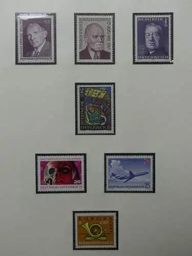 Österreich 1950-1981 ** teilbesammelt im Safe Binder #LZ697