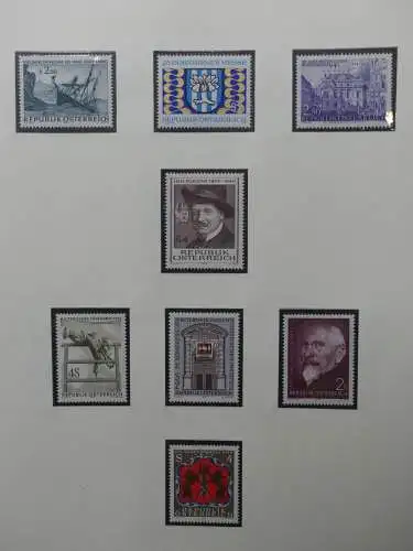 Österreich 1950-1981 ** teilbesammelt im Safe Binder #LZ697