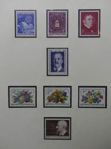 Österreich 1950-1981 ** teilbesammelt im Safe Binder #LZ697